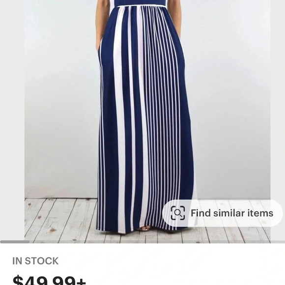 Y2K NWT HOUNT. Halter Dress, women S. Colorblock,striped,coastal,Resortwear - Picture 6 of 15